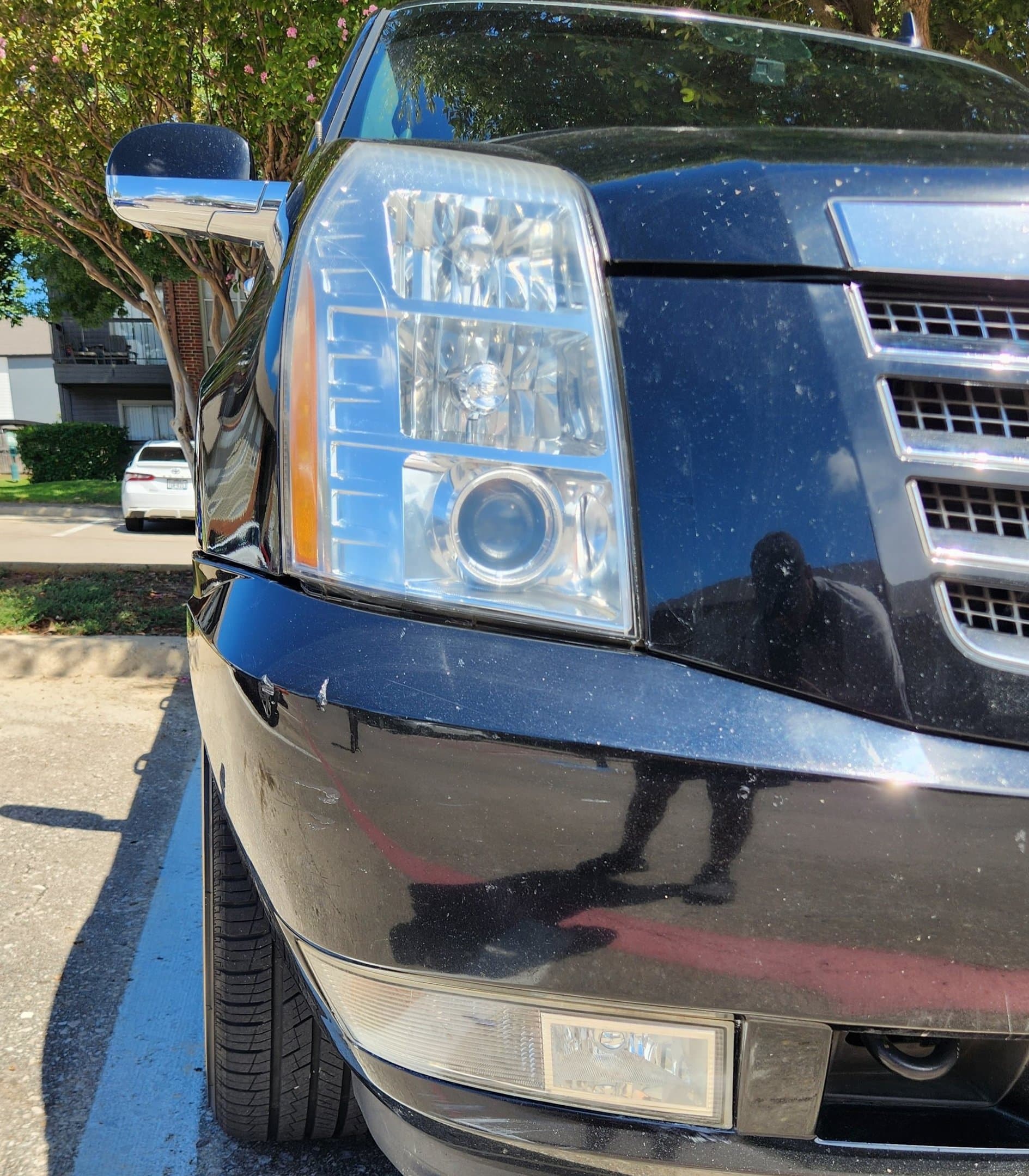 Headlight after restoration - crystal clear
